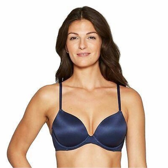 Auden NEW Navy‎ The Icon full coverage lightly lined t-shirt bra NWT 32DDD - Picture 1 of 6